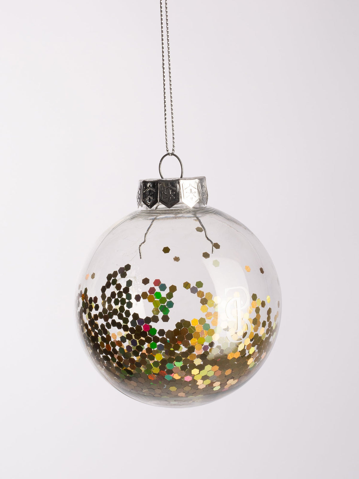 Christmas Glitter Ball - Sparkly Copper