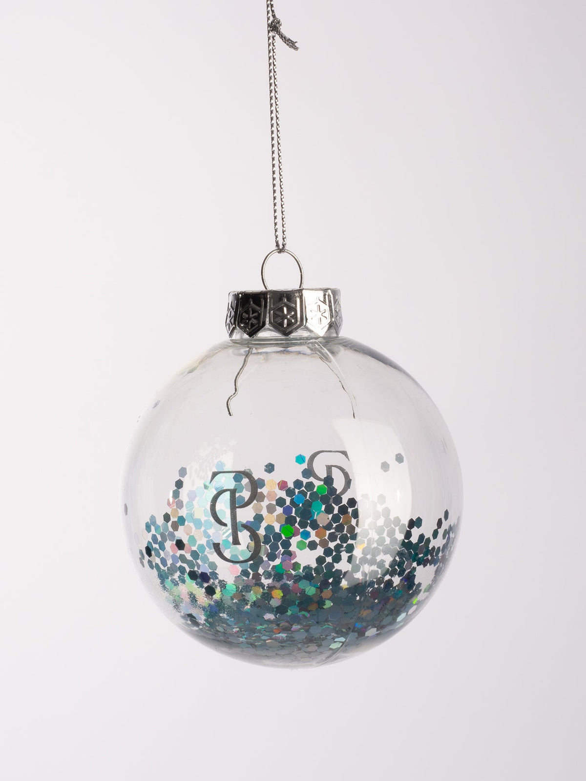 Christmas Glitter Ball - Sparkly teal