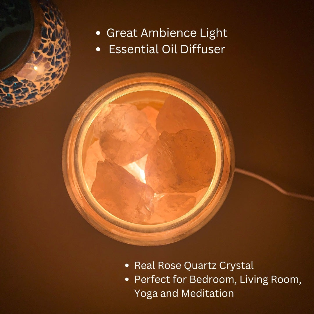 AURORA Crystal Light | Essential Oil Diffusing | Natural Quartz 500g | Power of Healing