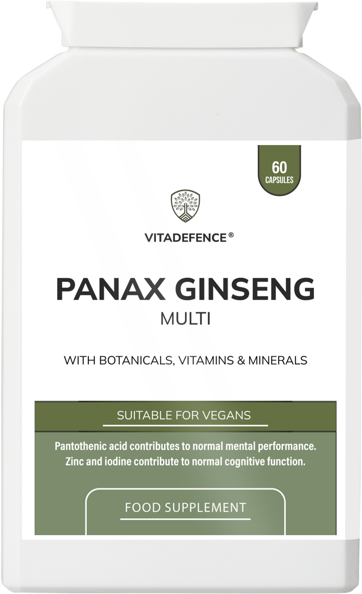Panax Ginseng Multi | With Botanicals, Vitamins & Minerals – 60 Capsules