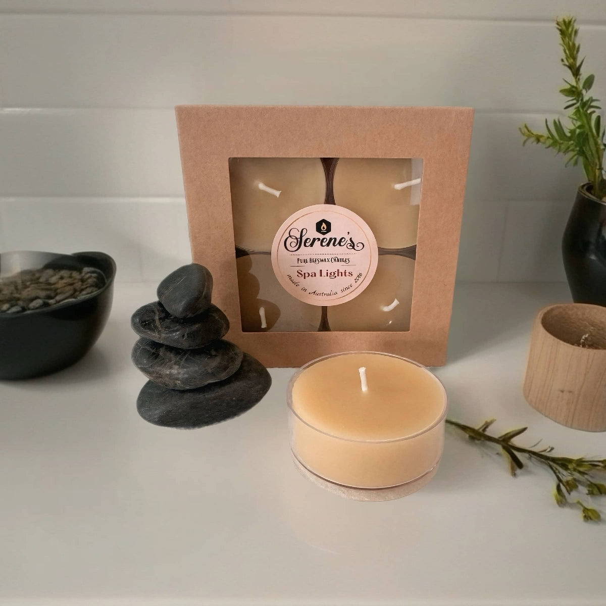 Pure Beeswax | Large Tea Light Candles | 8 hours