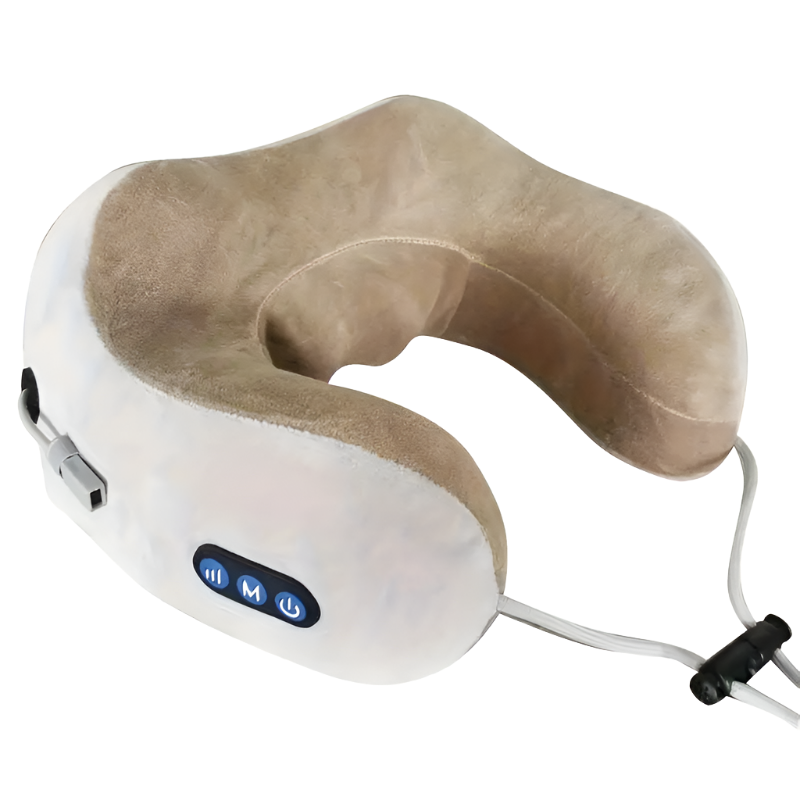 Electric Neck Massager with Heat - U-shaped Massage Pillow