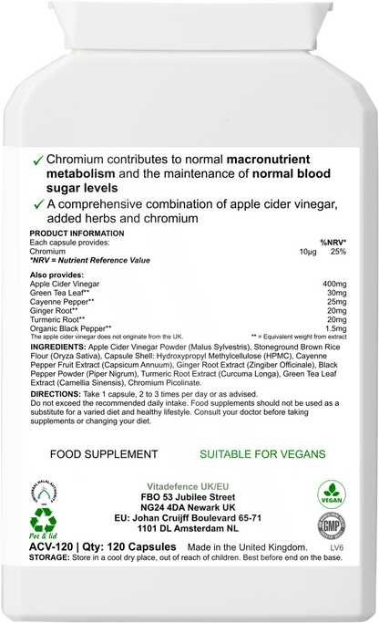 Apple Cider Multi — 120 Vegan Capsules