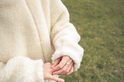 Woolen Woman's Jacket - White