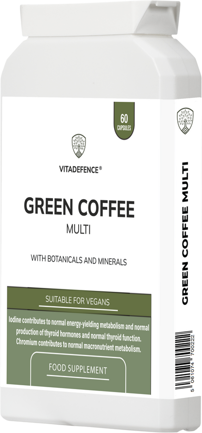 Green Coffee Multi | With Chromium, Iodine & Botanicals – 60 Vegan Capsules