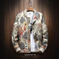 Long Sleeve Casual Streetwear Jacket with Front Closure and Pockets