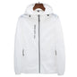 Hooded Long Sleeve Full Zip Outdoor Hiking Jacket with Pockets
