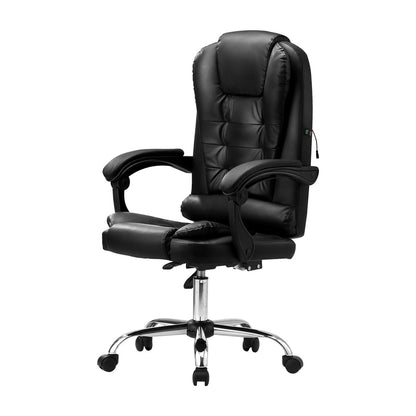 NNEED Massage Office Chair Racing Chairs PU Leather Black