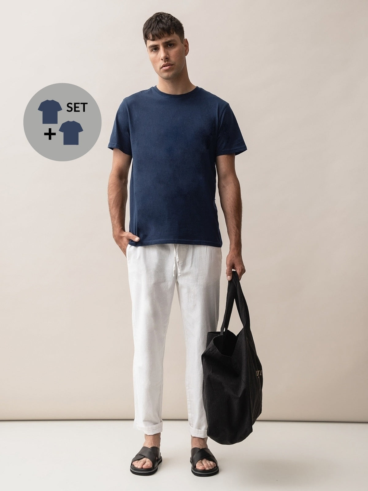 Men's short-sleeved T-shirts, 2 pcs.