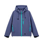 Hooded Long Sleeve Full Zip Outdoor Hiking Jacket with Pockets