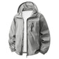 Hooded Long Sleeve Full Zip Outdoor Hiking Jacket with Pockets
