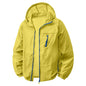 Hooded Long Sleeve Full Zip Outdoor Hiking Jacket with Pockets