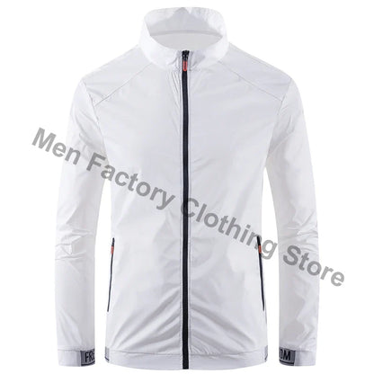 Collared Long Sleeve Full Zip Outdoor Hiking Jacket with Pockets