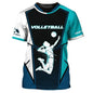 Volleyball Graphic Short Sleeve T-shirt For Sports Outfits