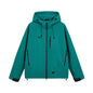 Hooded Long Sleeve Full Zip Outdoor Hiking Jacket with Pockets