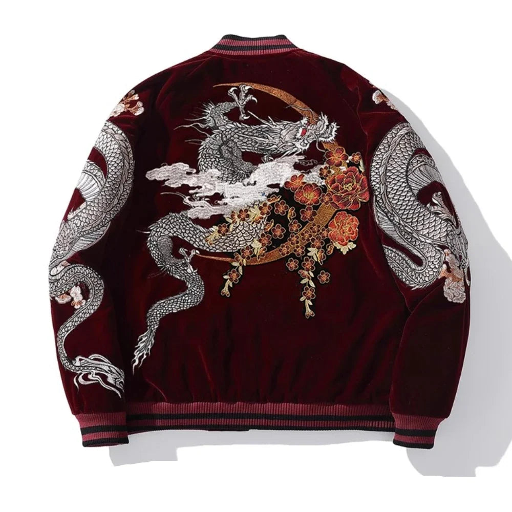 Long Sleeve Casual Streetwear Jacket with Front Closure and Pockets