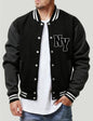 Long Sleeve Casual Streetwear Jacket with Front Closure and Pockets