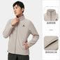 Long Sleeve Full Zip Fleece Outdoor Jacket with Pockets