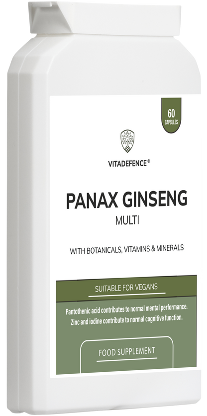 Panax Ginseng Multi | With Botanicals, Vitamins & Minerals – 60 Capsules