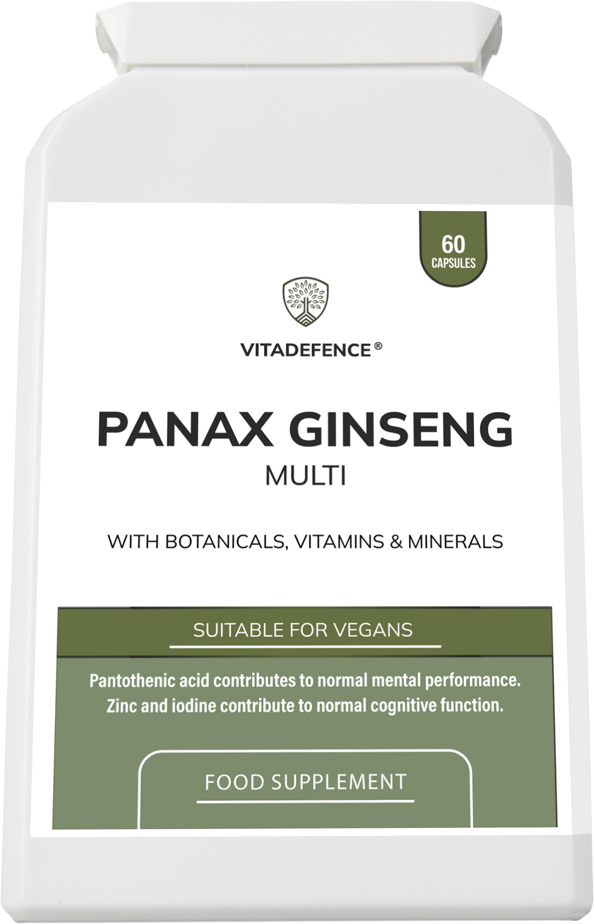Panax Ginseng Multi | With Botanicals, Vitamins & Minerals – 60 Capsules