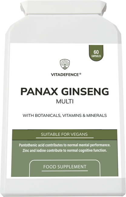 Panax Ginseng Multi | With Botanicals, Vitamins & Minerals – 60 Capsules