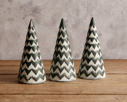 Wooden Snowed Christmas Tree