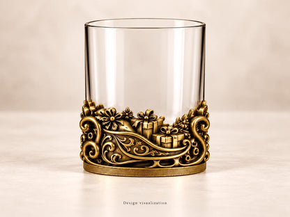 Christmas Whisky Glasses