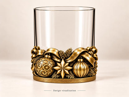 Christmas Whisky Glasses
