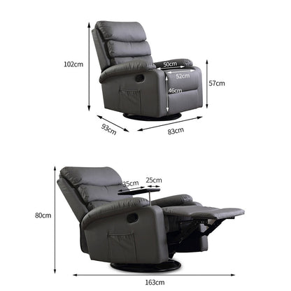 Levede Massage Chair Recliner Chairs Grey