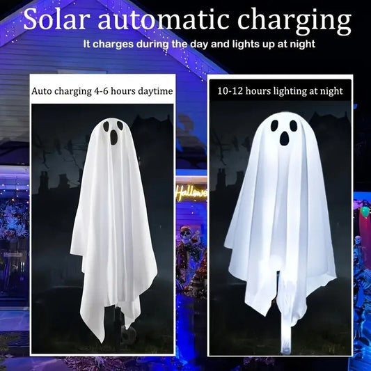 Solar Garden Lights 6-Pack Halloween Ghosts