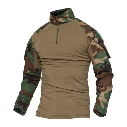 Men Camouflage Tactical T-shirts Summer Army Combat T Shirt Cotton Military T-shirt Airsoft Paintball Hunt Clothing Men