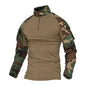 Men Camouflage Tactical T-shirts Summer Army Combat T Shirt Cotton Military T-shirt Airsoft Paintball Hunt Clothing Men