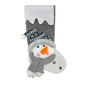 Snowman Christmas Stocking - Gray & White